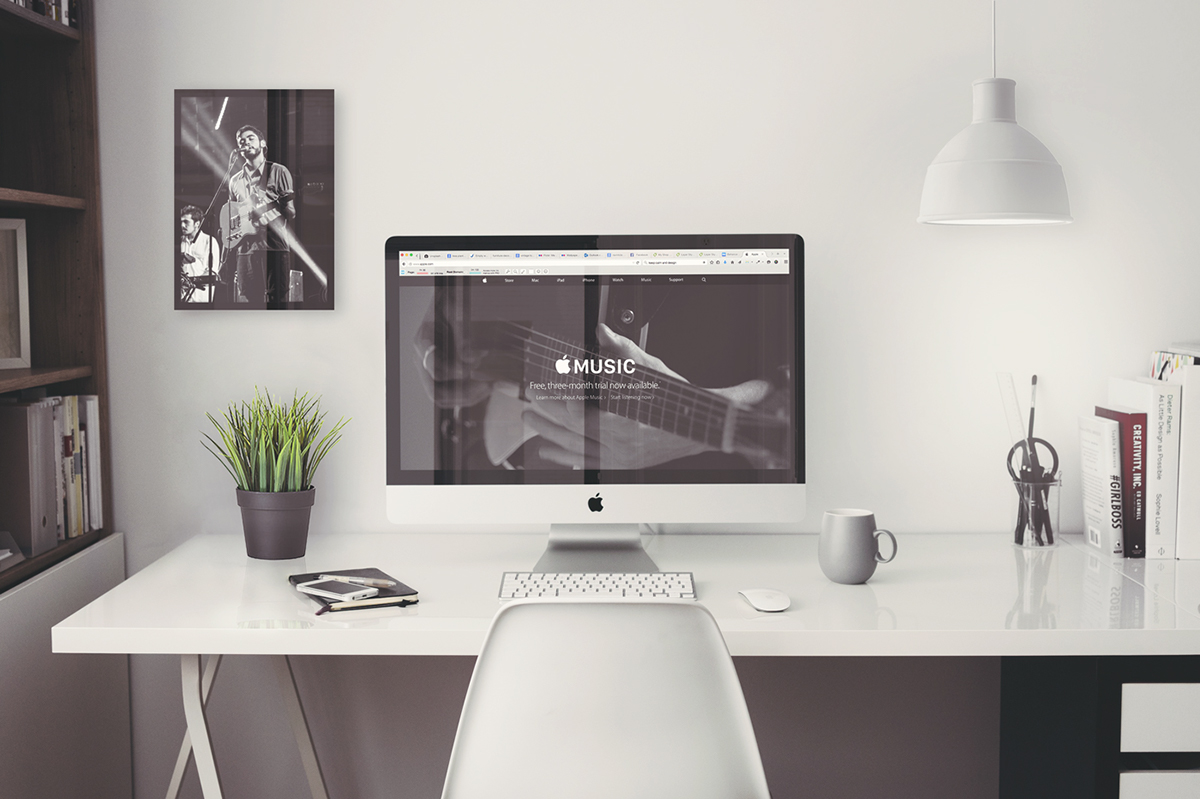 free freebie iMac retina Office Mockup mock up mock-up psd photoshop mac apple inspiration UI