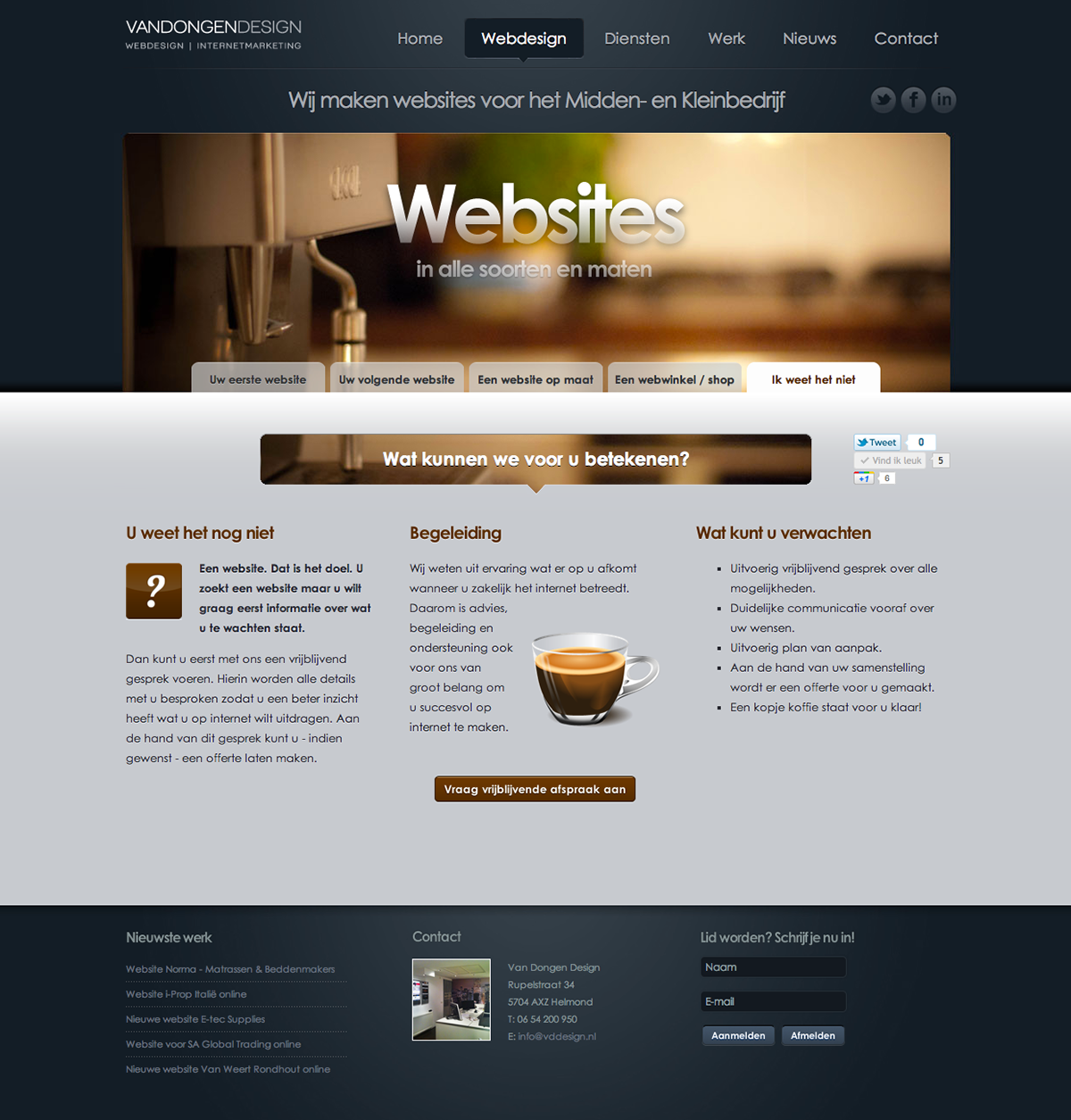 Webdesign websites Webdevelopment