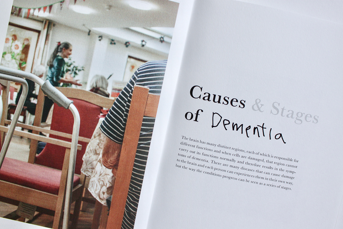 dementia alzheimer's istd typography   Photography  editorial book publishing   grandma family