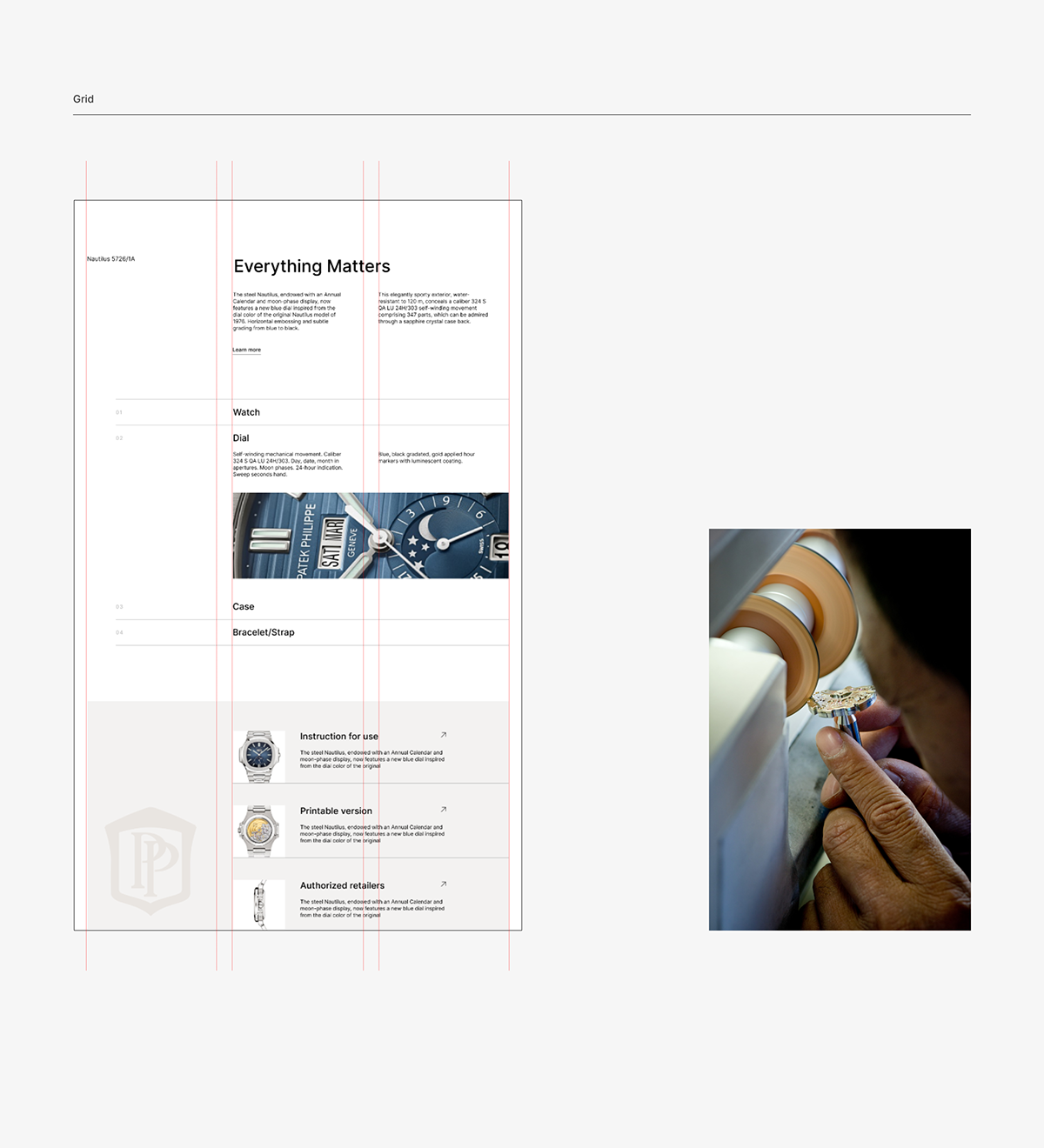 brand concept corporate luxury mobile redesign user experience user interface watch Website