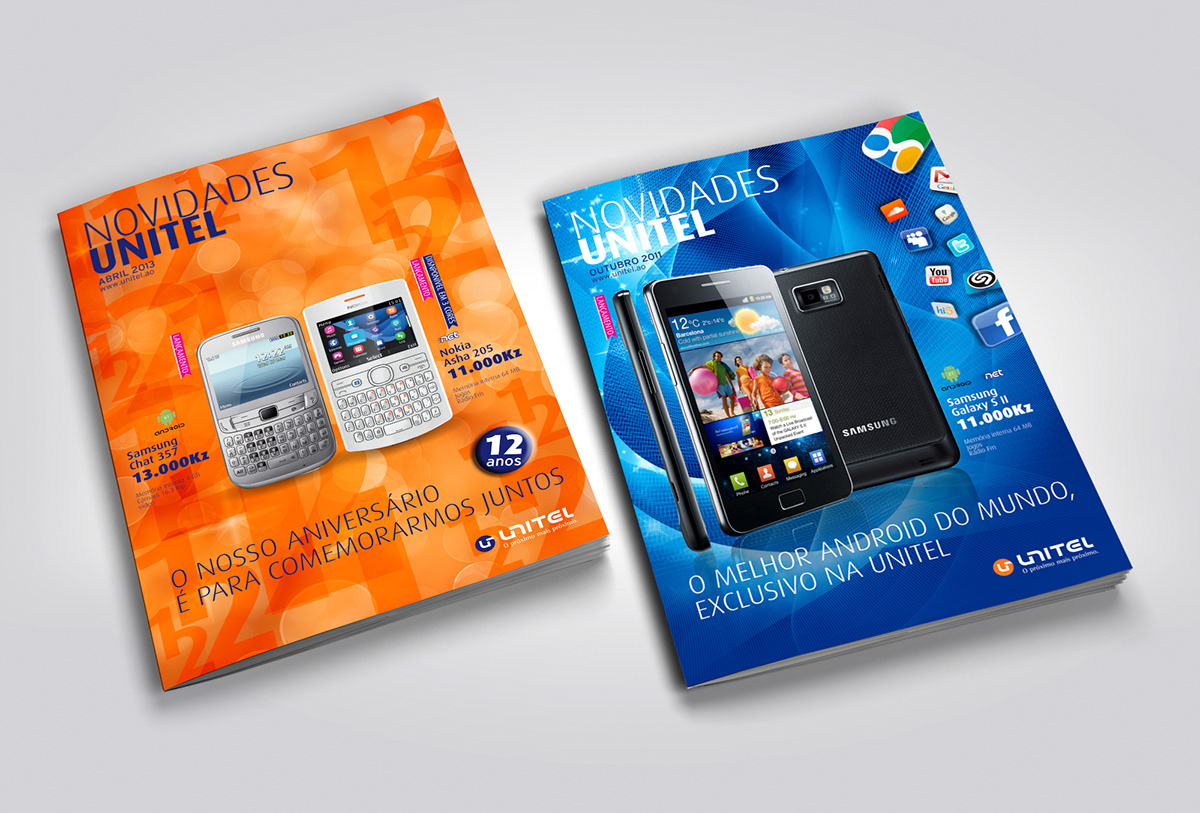 Catalogue unitel mobile Laptop communication design