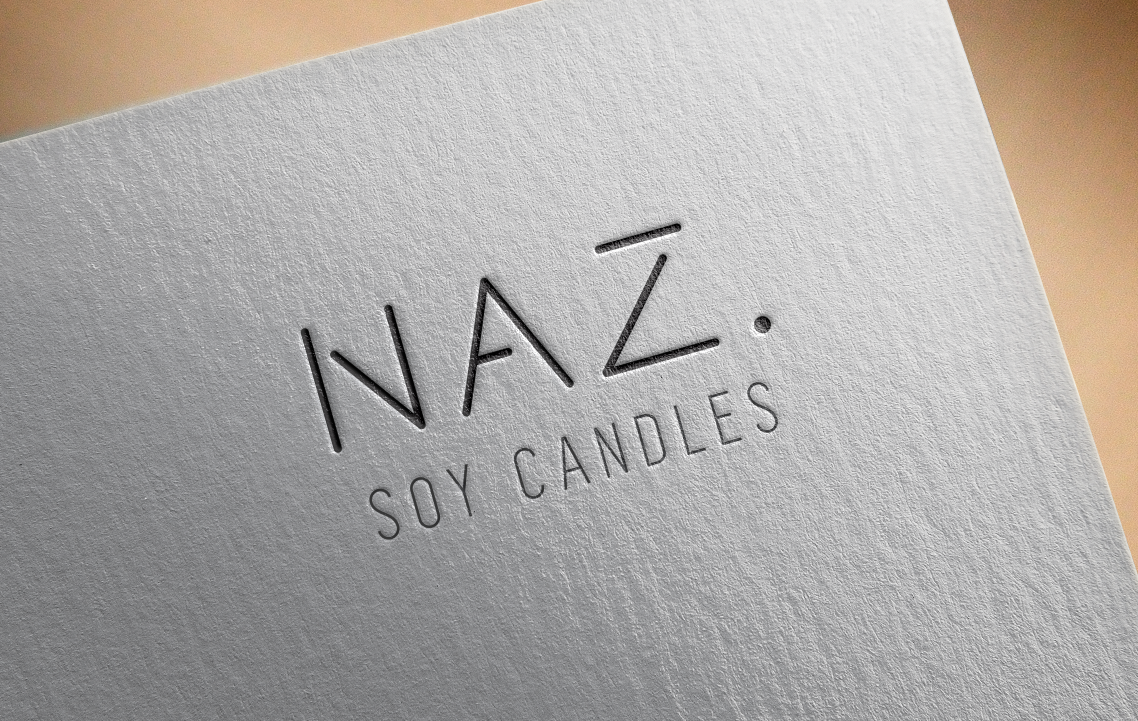 type font simple simplicity white space elegant logo business card Illustrator candles