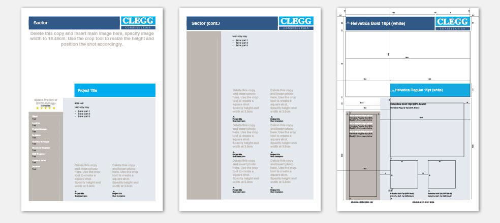 project data sheet template design print construction