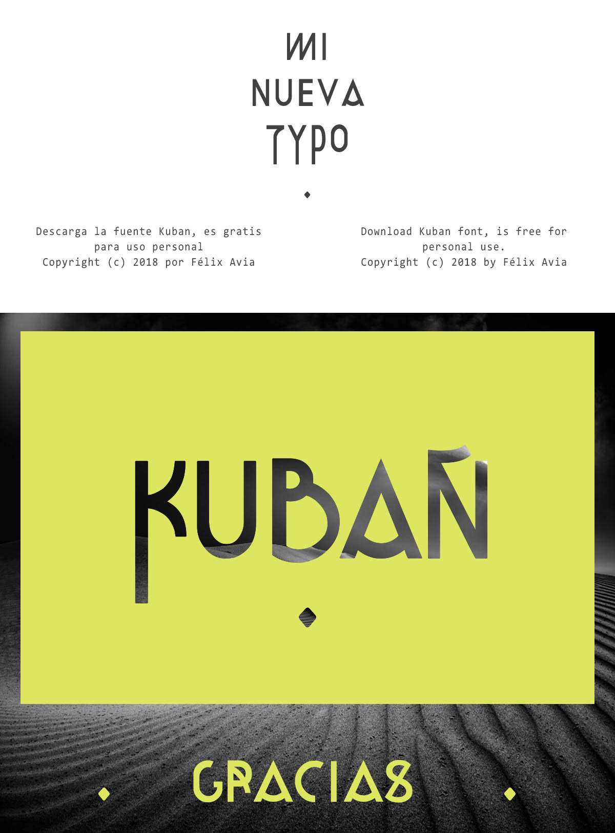 font type tipografia Kuban free bold gratis fuente