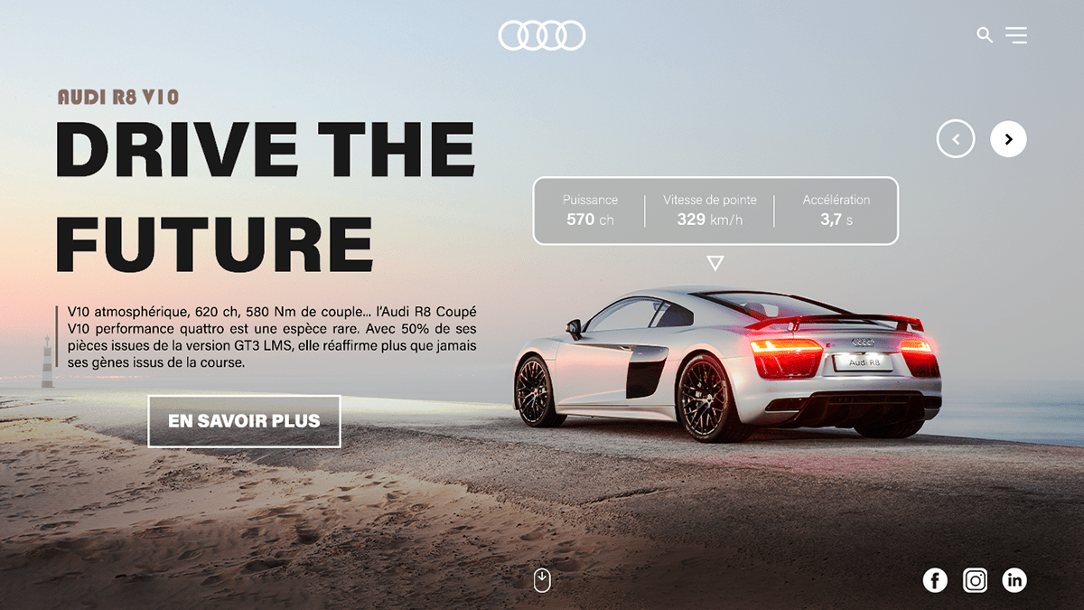 Audio BMW Cars design Figma kaviar landing-page mercedes ui ux Website
