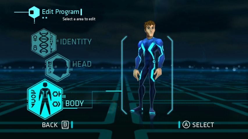 Tron user interface video game interactive