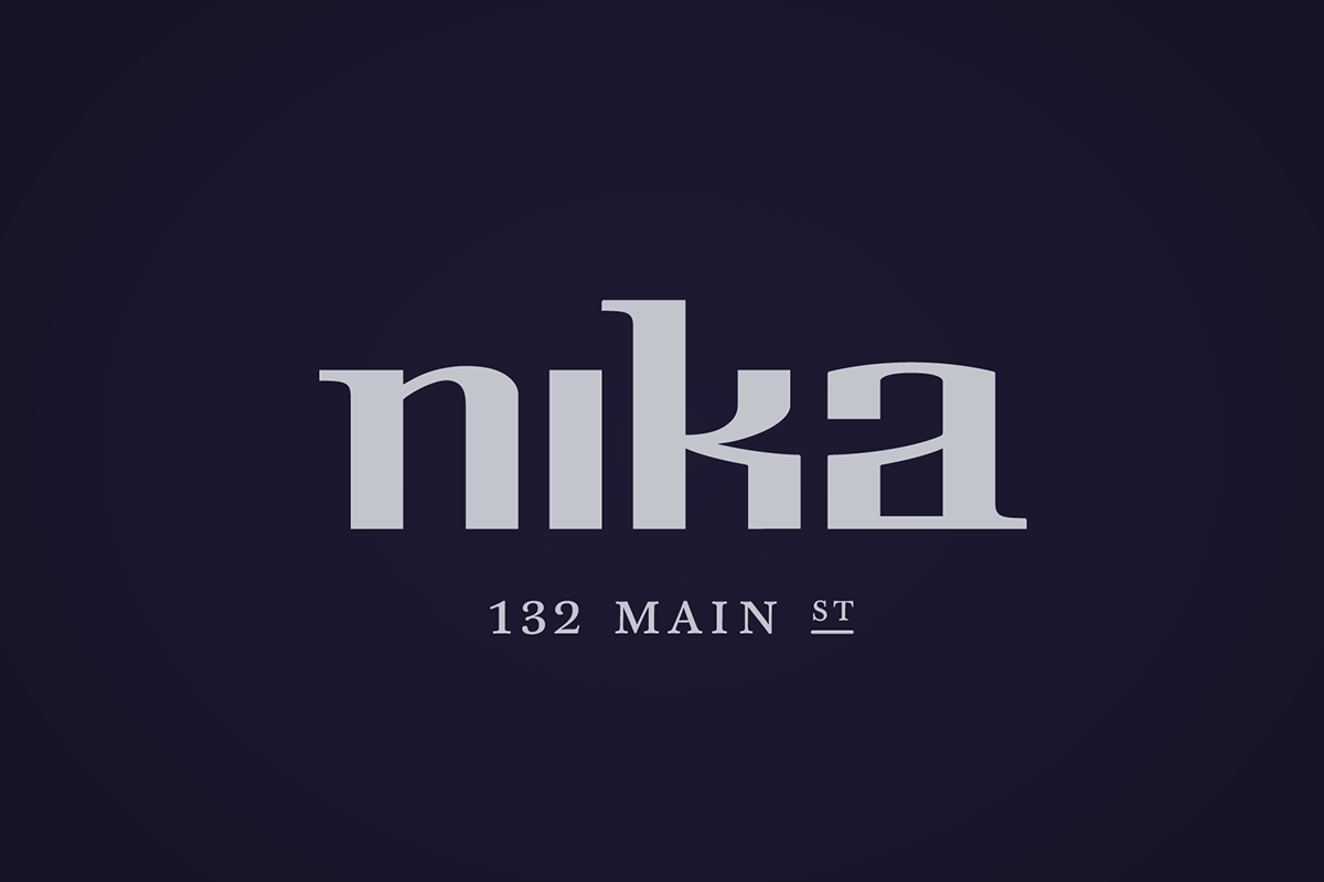 nika Swedish bakery Coffee tins bake mixes menu logo Logotype Custom