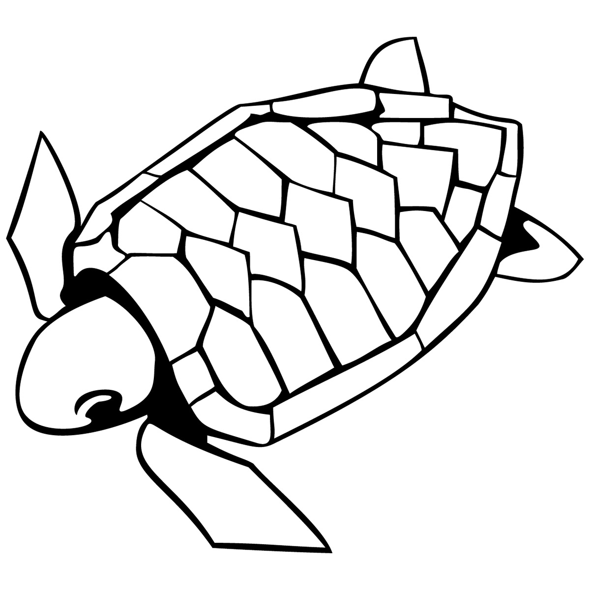 Icon origami  Turtle sea turtle animal Illustrator vector