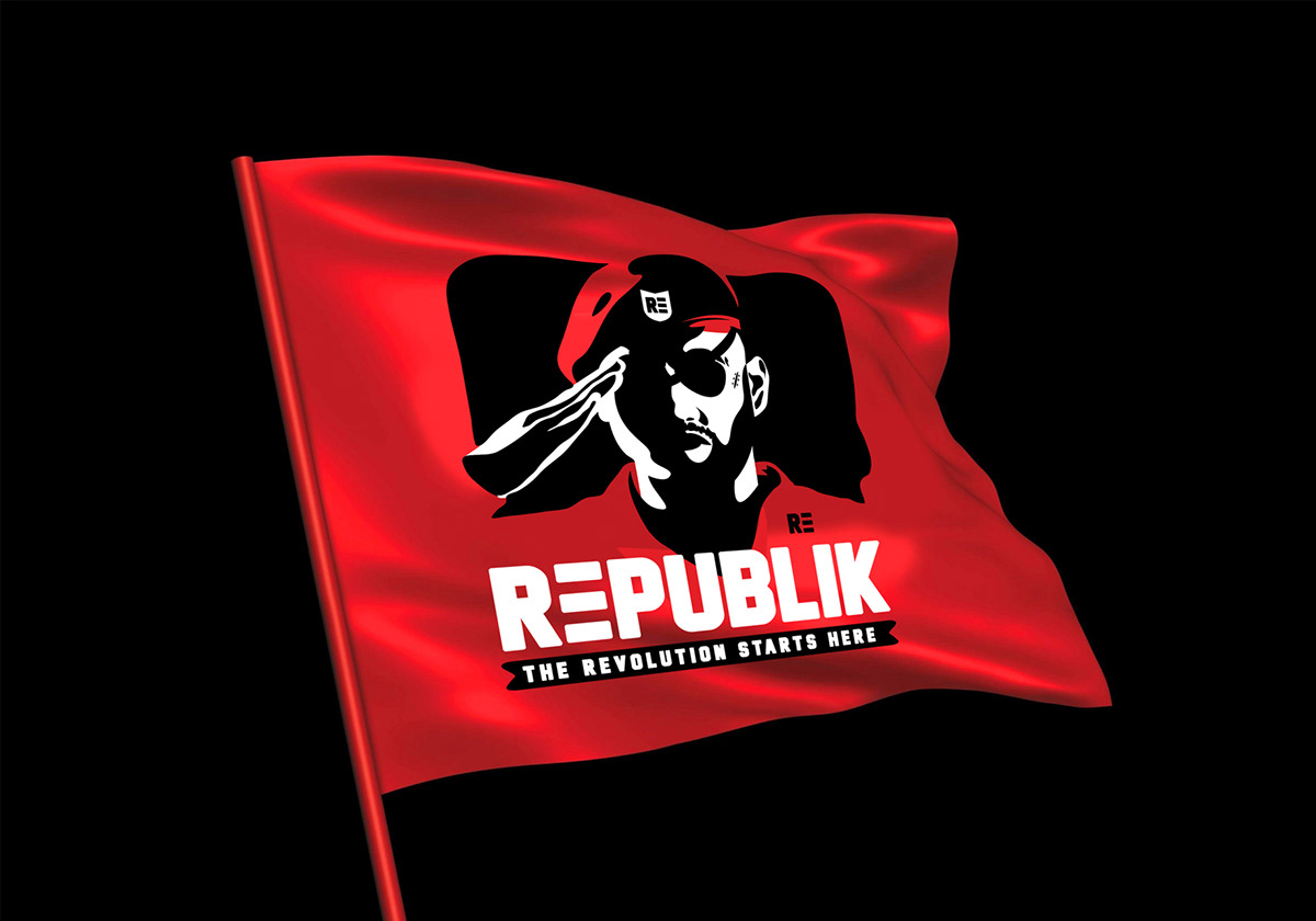 republik Republic revolution army soldier logo warrior