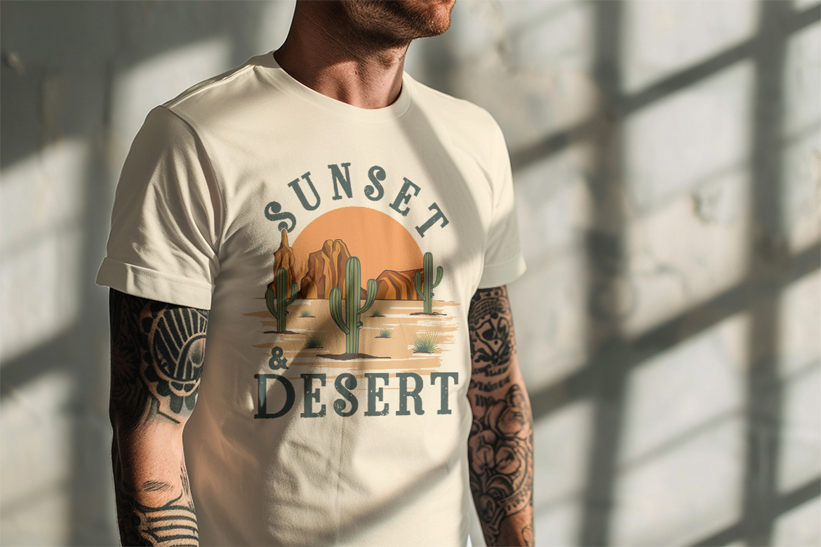 T Shirt t shirt design desert illustrarion cactus Clothing apparel streetwear custom t shirt tsrahima066