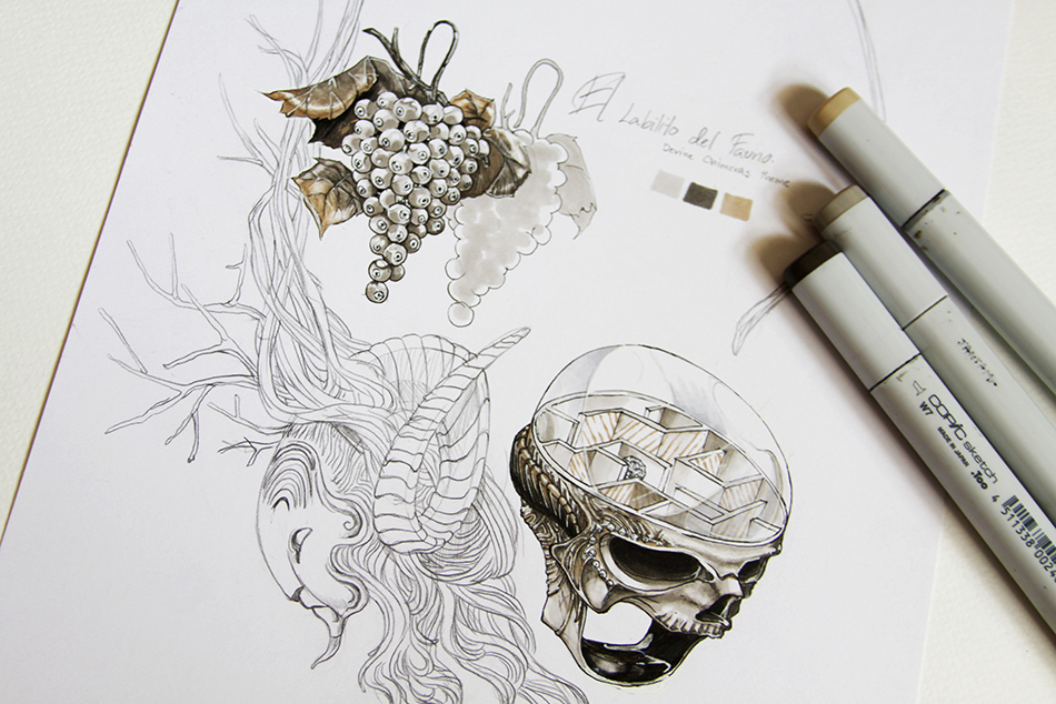 Jewellery sketch design