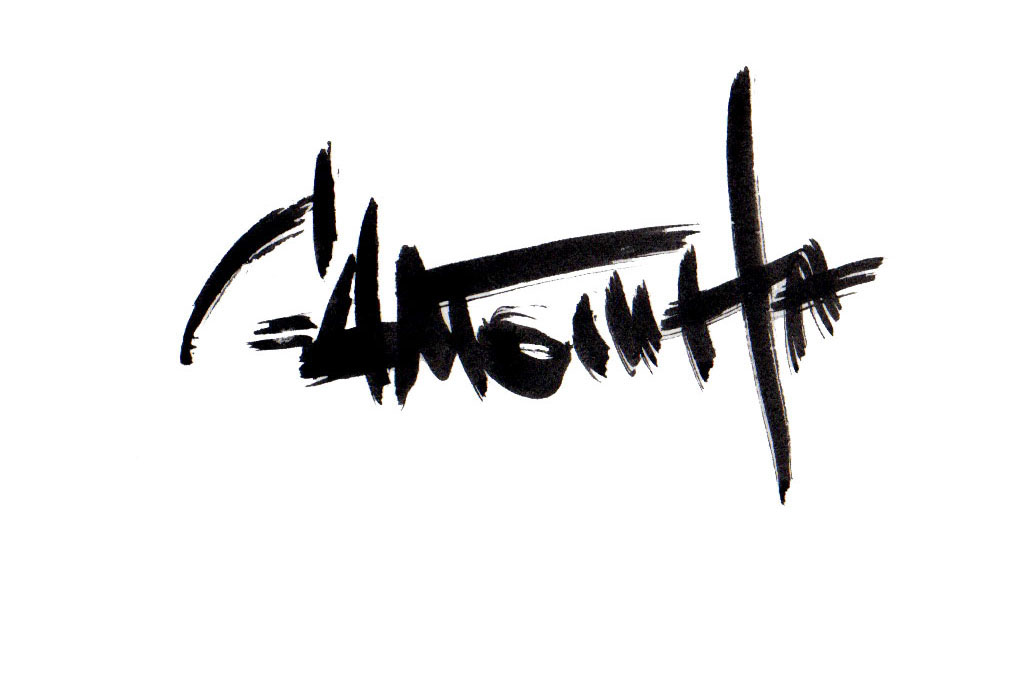 letter name logo Calligraphy  