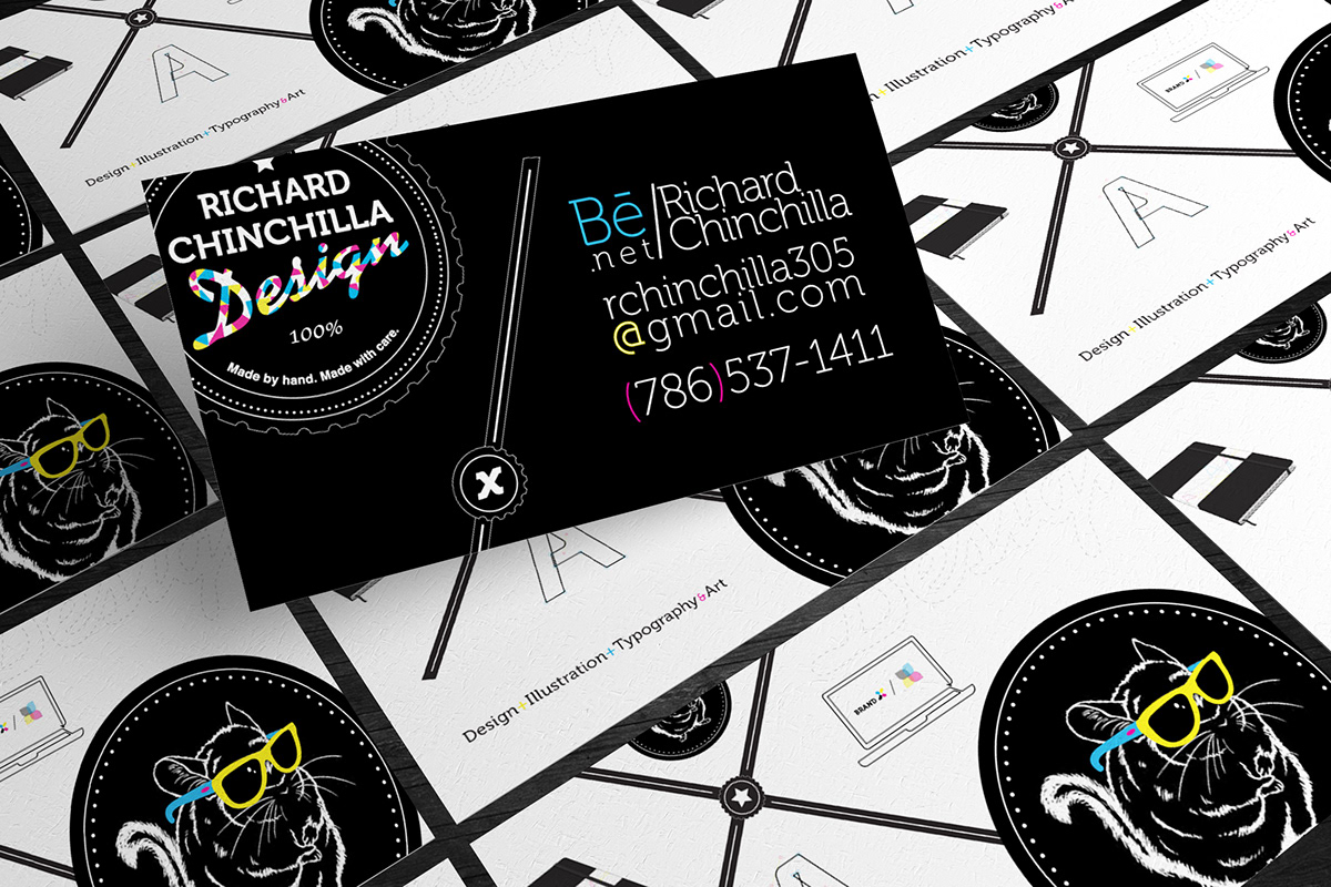 business card logo redesign Rebrand Self Promotion