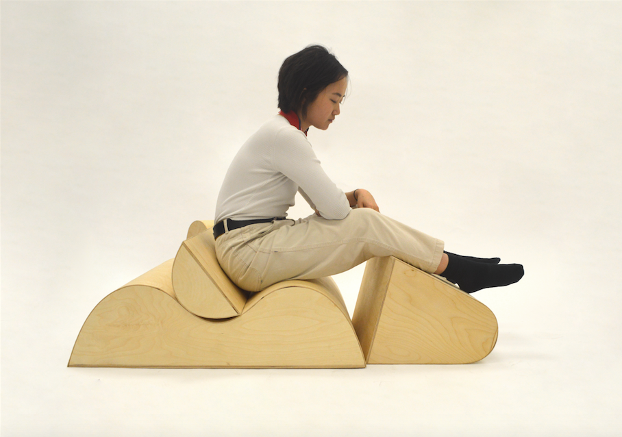 bent lamination plywood toy furniture sculpture vacuum architecture model