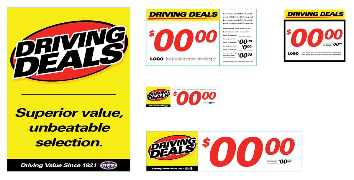 Retail Retail design graphic design  art direction  Signage flyers p.o.p. marketing   automotive  