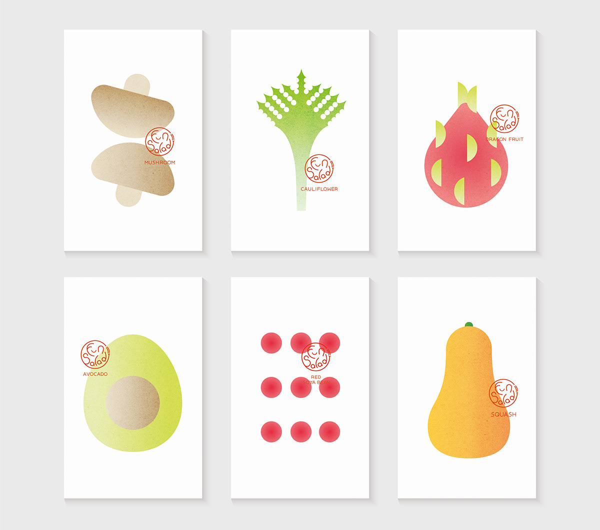 salad 沙拉 Fruit gourmet graphic design  colour font font design icon design  carrot
