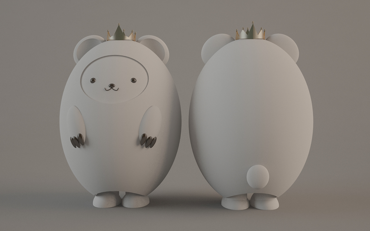 personajes personaje animacion 3D Render Renders Gato oso bear Cat ilustracion