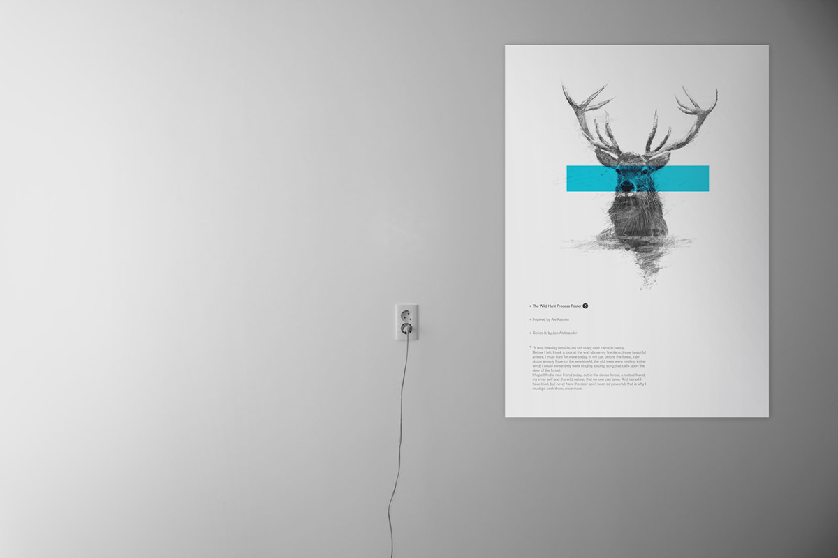 the wild hunt reindeer short film deer illustration identity