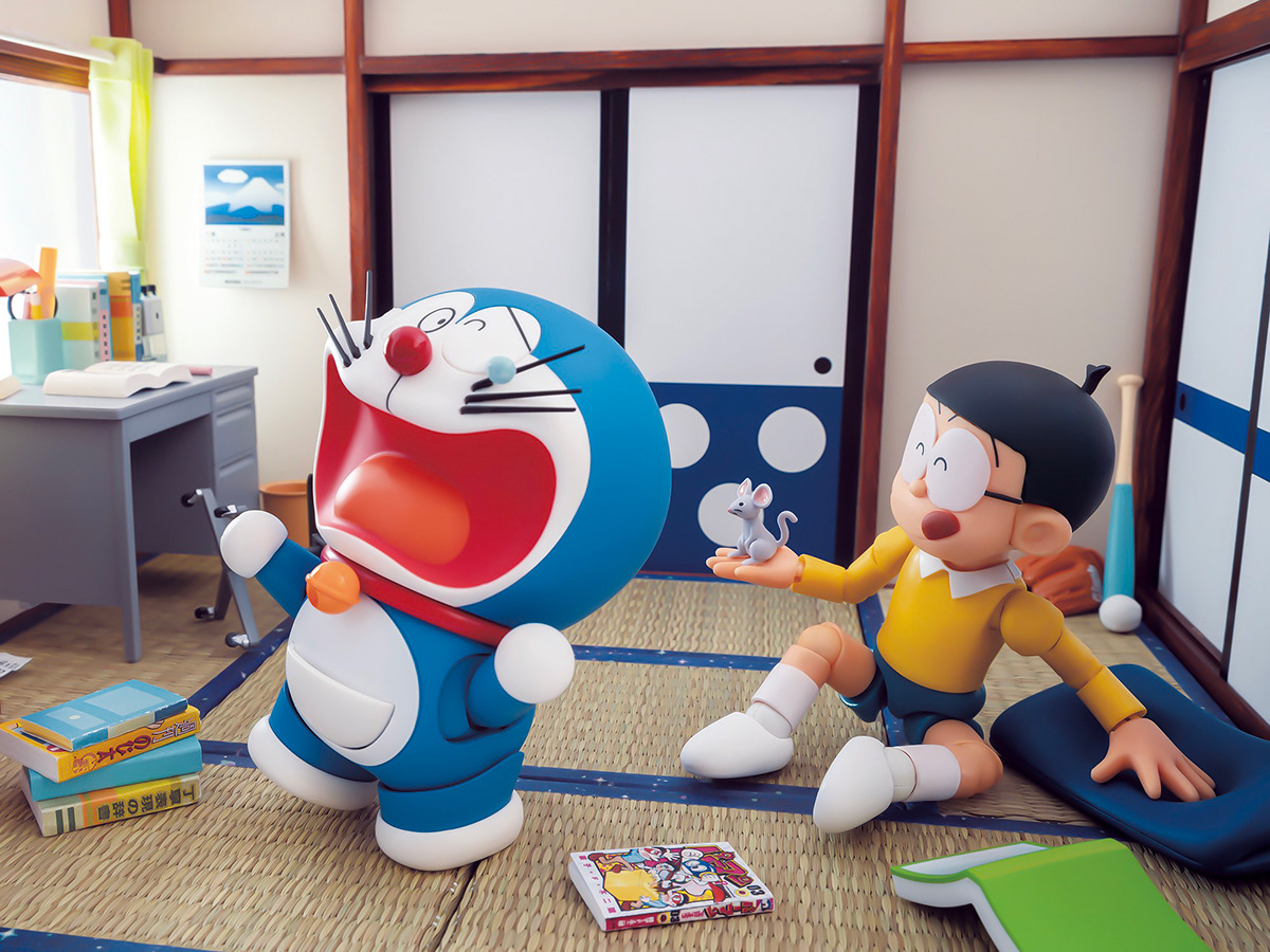 Doraemon Nobita   deadpool room Miniature