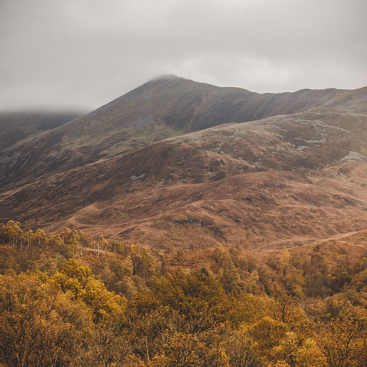 Highlands scotland mountains Fall autumn weather mood Landscape wanderlust explore adventure Hike Authentic narrative impressions