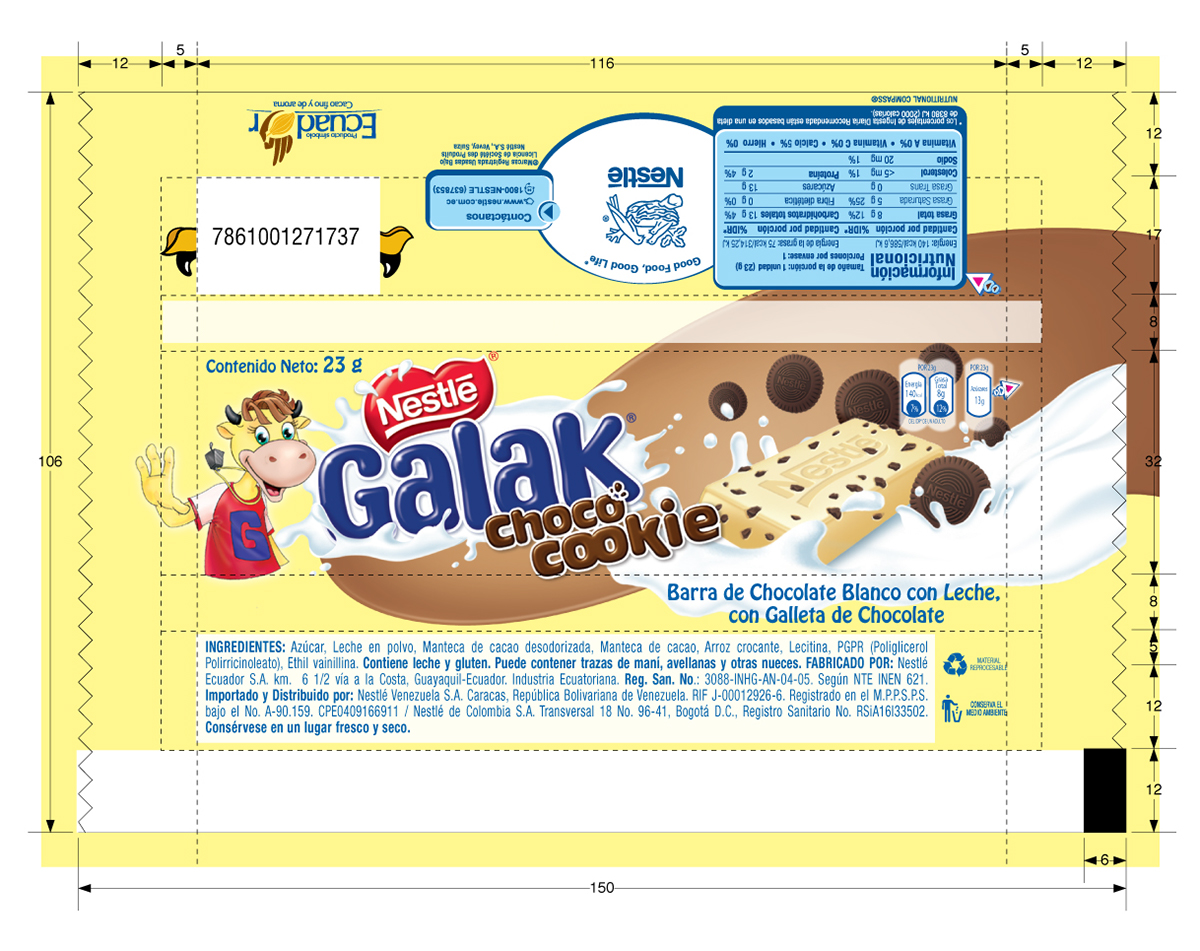 Galak  Nestle  chocolate  design milk  cookie  cream  meteors
