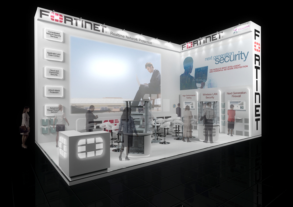 Infosecurity Europe Fortinet stand design