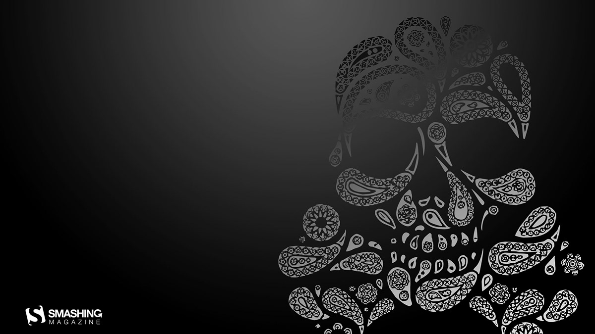 vector smashing magazine Desktop Wallpaper Featured Work skull pirate paisley