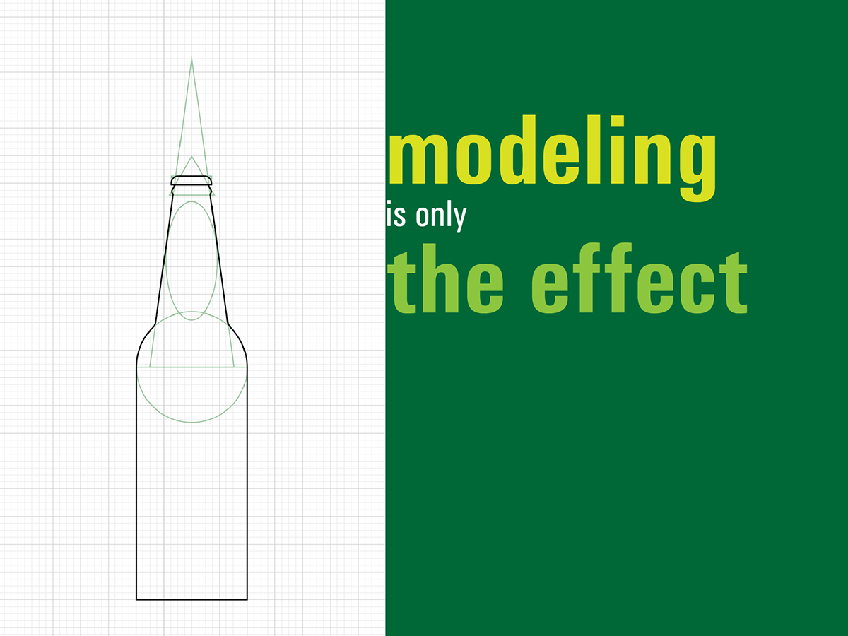 Advertising  gradient mesh heineken beer modeling 2D photoshop mockups product design  virtual beer