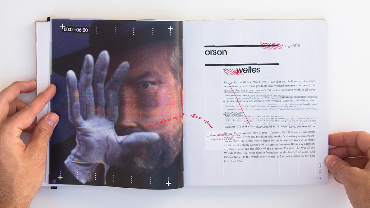 f for fake Orson Welles book dvd special DVD edition object book frame cool new silkscreen manuel serra