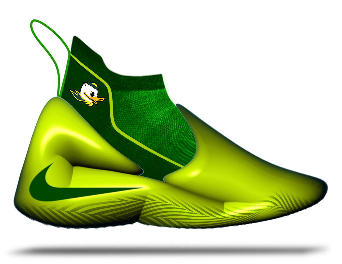 Oregon Ducks Oregon sneaker sketch concept footwear design basketball training