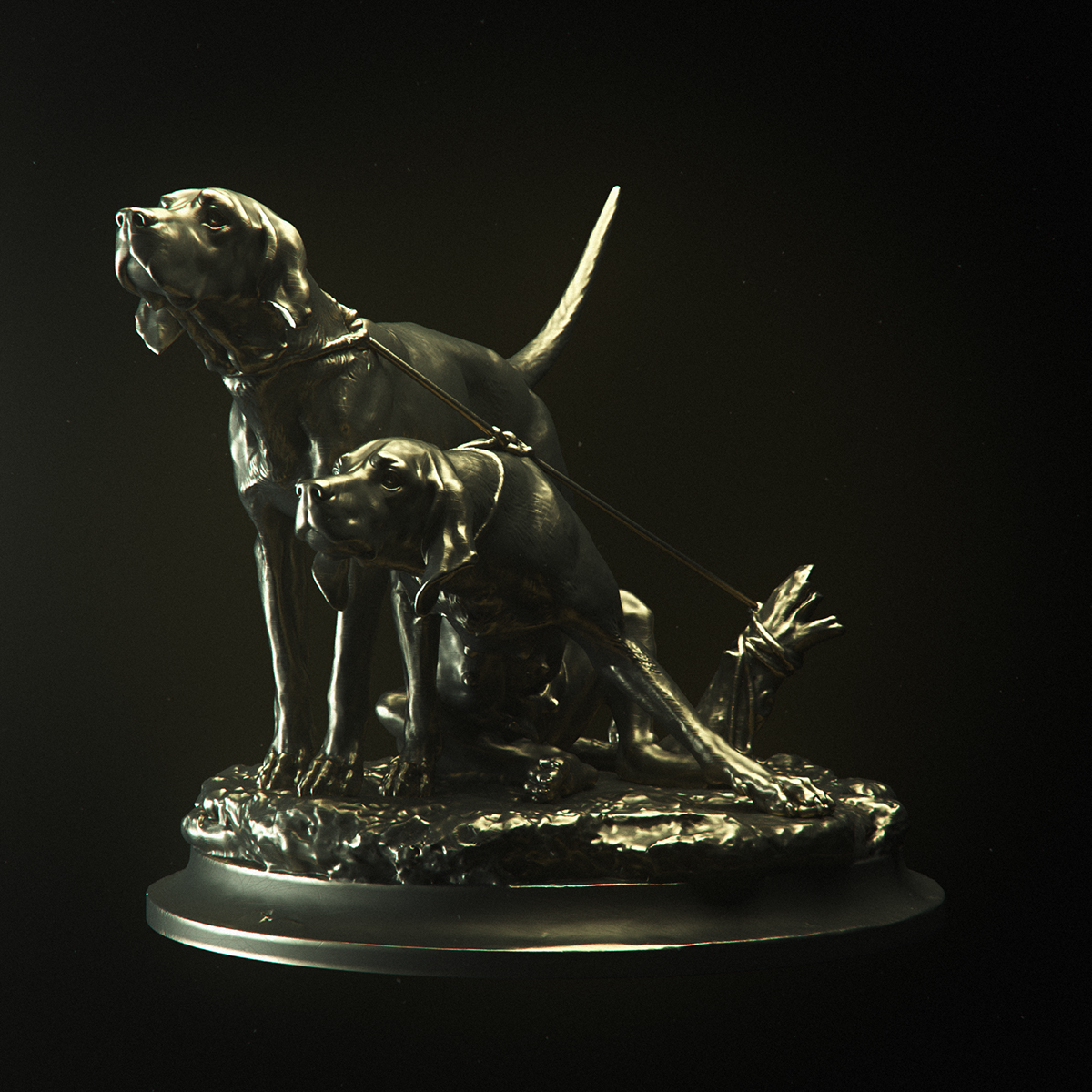 octane Render rendering 3D scan maxon Cinema 4d sculptures animals