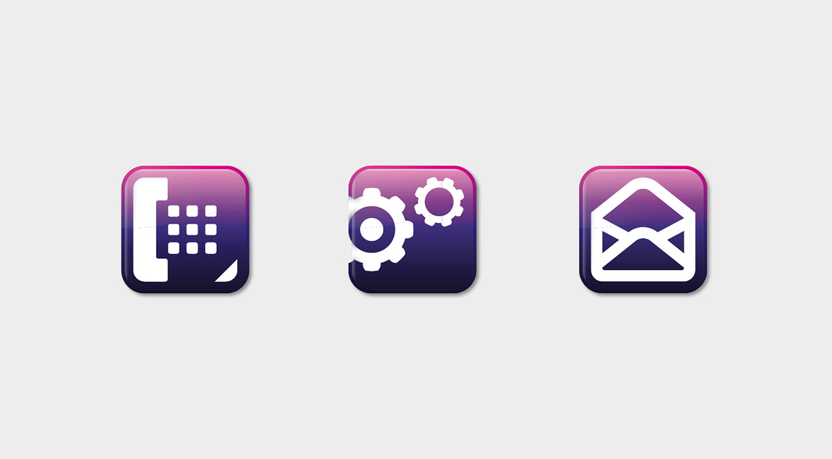 SKYLINK  icon  mobile phone  Theme  tulip  Purple  blue  Pink 