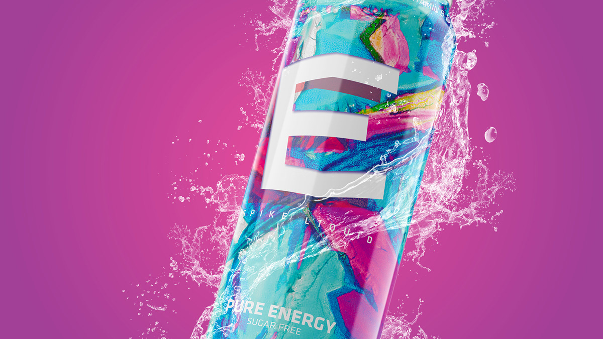 concept art energy drink graphic design  Packaging packaging design
