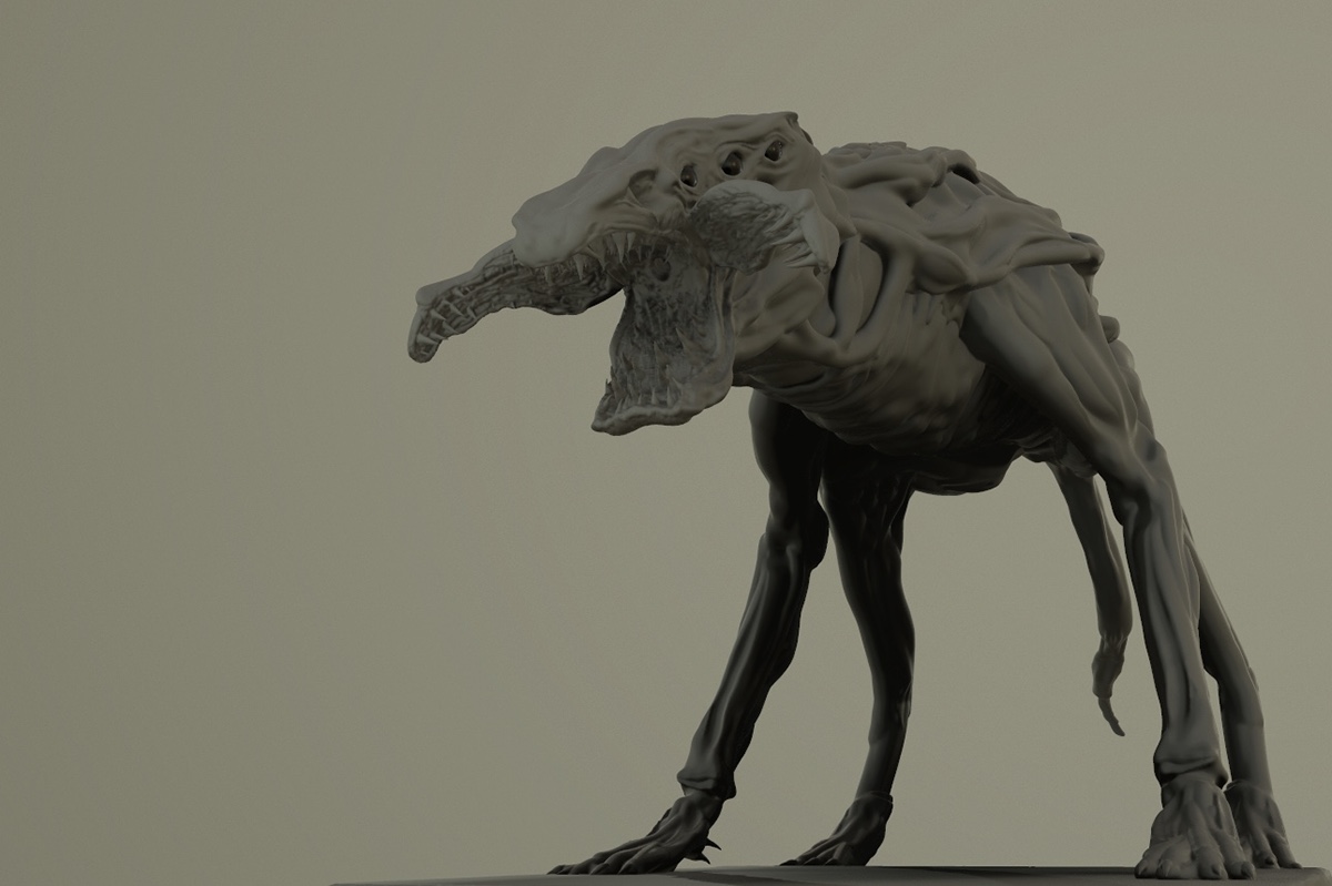 Demodog VR Sculpting | Stranger Things inspired on Behance