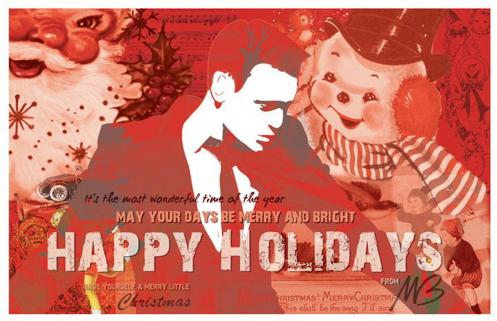 Michael Buble musician Christmas card greeting card Holiday