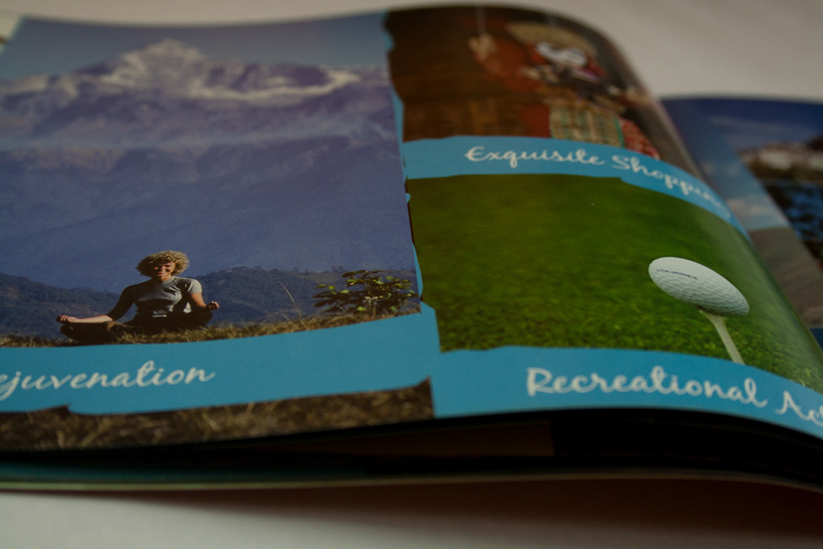Travel brochure print trekking nepal