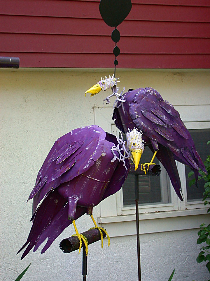 birds vulture Vultures 3D illustration whimsey