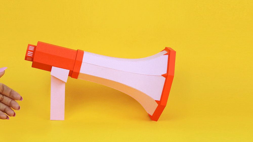 paper papercraft 3D craft design colour still life paper art paper sculpture set design 