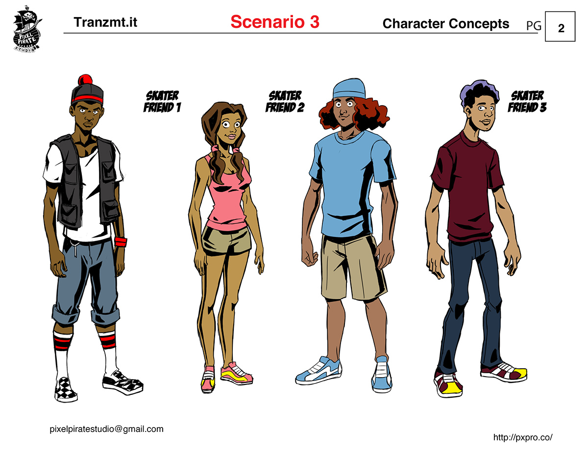 character designs turnarounds