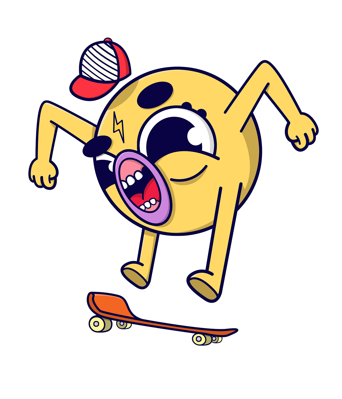 doodle skate skateboard art artwork design sketch vector digital wacom character designs characters colorful fantasy funny