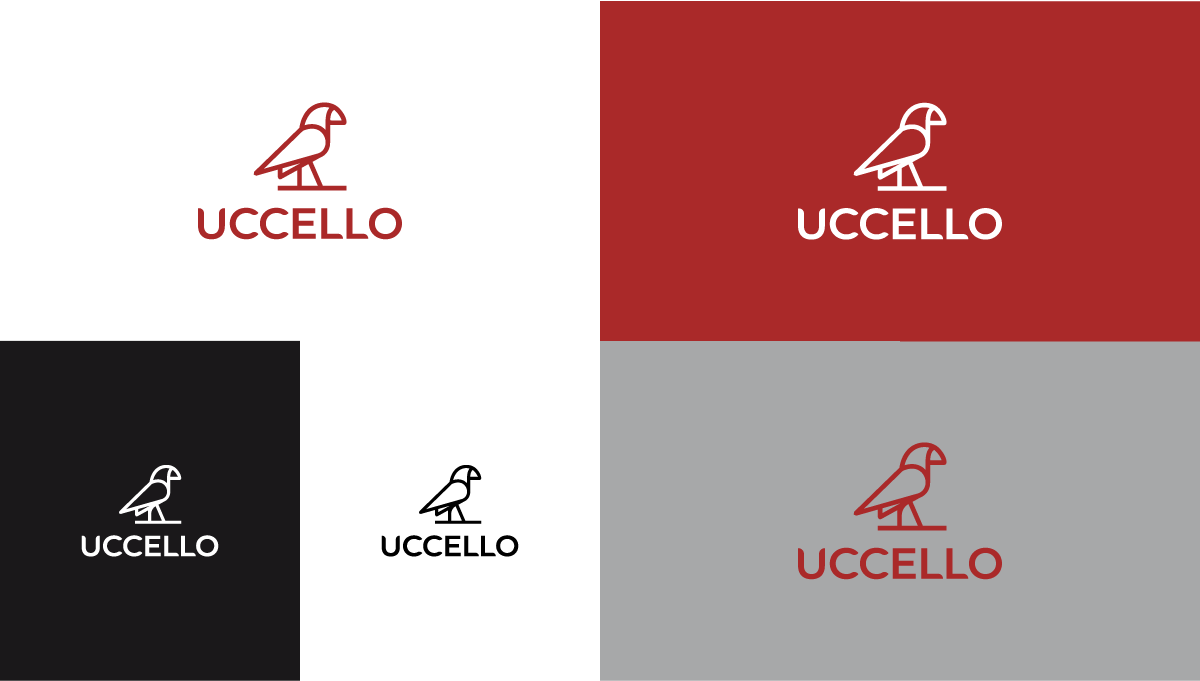 Uccello bird brand branding  write logo Logotype writer identity visual