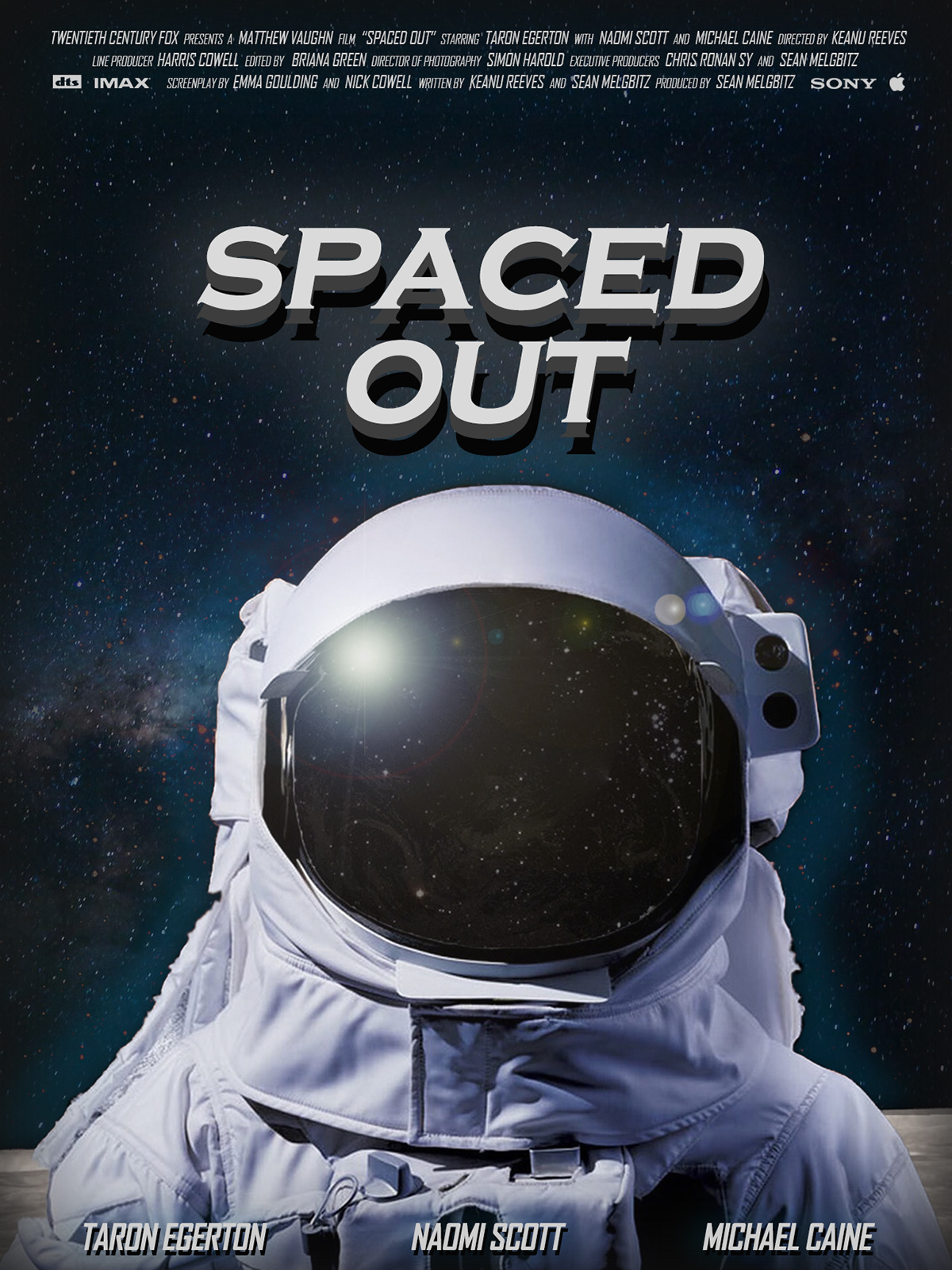 Adobe Photoshop astronaut movie movie design movie poster movie poster design photoshop poster Poster Design Space 