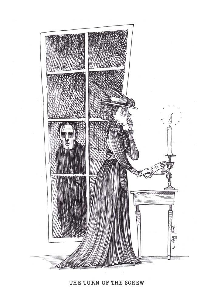 gothic terror ILLUSTRATION  Victorian paperback editorial Edgar Allan Poe