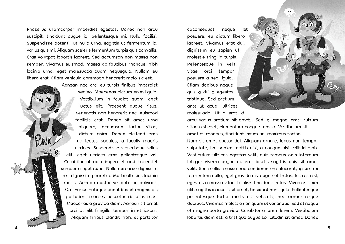 kidlit kids children's illustration fairy kidlitillustration grayscale middlegrade cover design cover children’s book