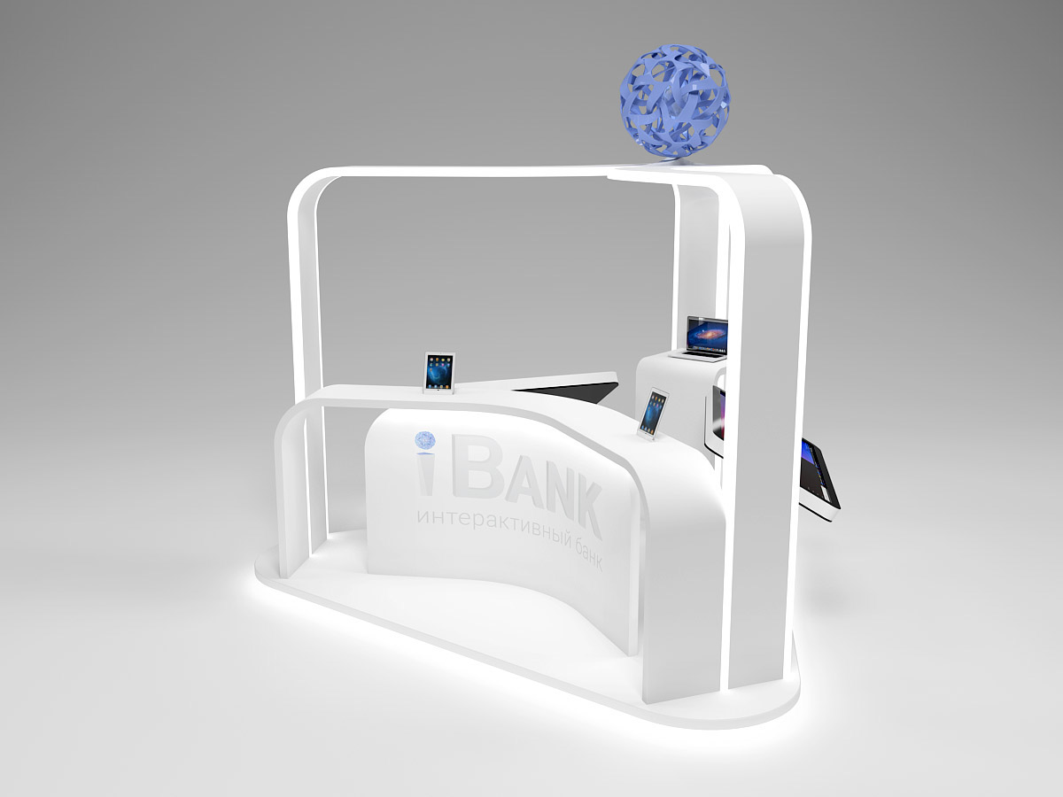 exhibition stand promotional stand interactive bank