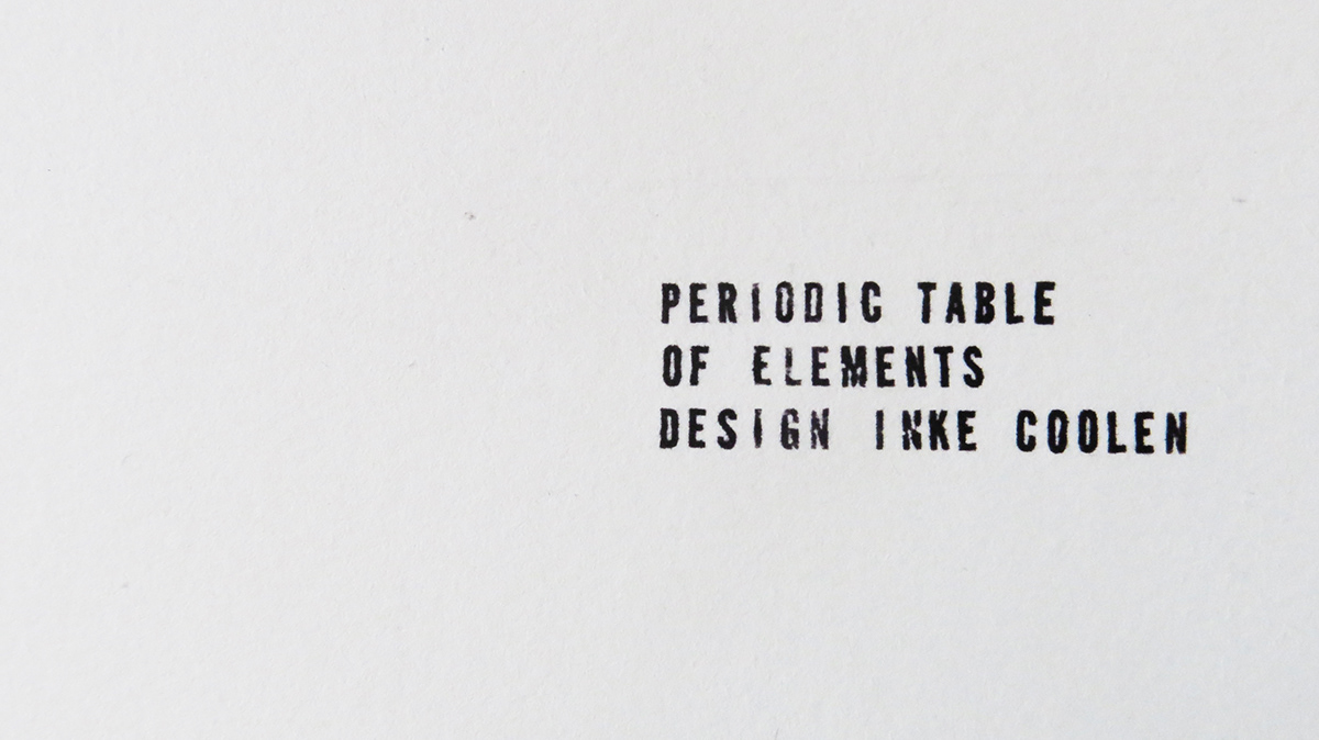 periodic table information design
