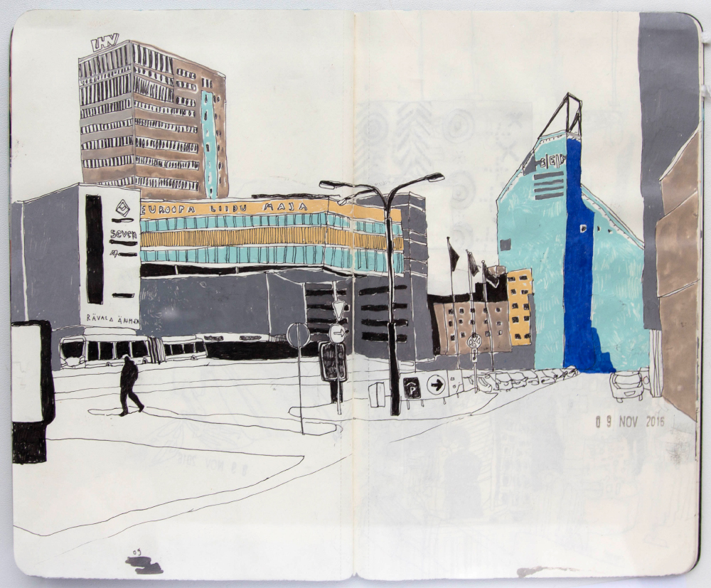 sketchbook Urbansketching Drawing  ILLUSTRATION  architecture