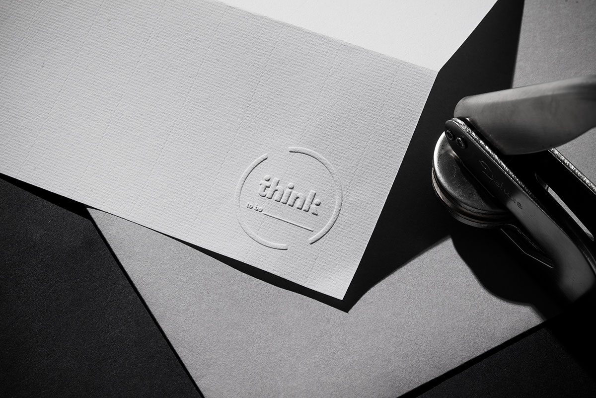 think line black White branding  typography   cooperation partner Work 