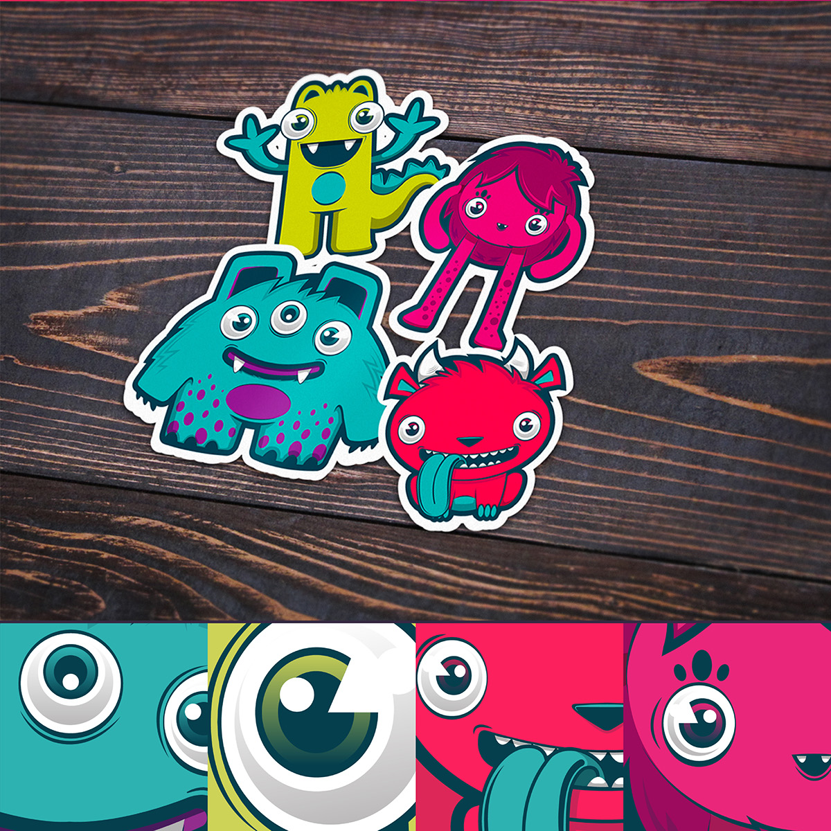monsters kids Experience vectors Illustrator colors boy girl Fun kidsexperience brand characters monster