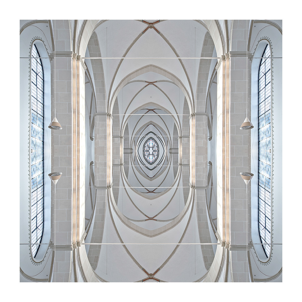 church architecture Photography  reflection compositing